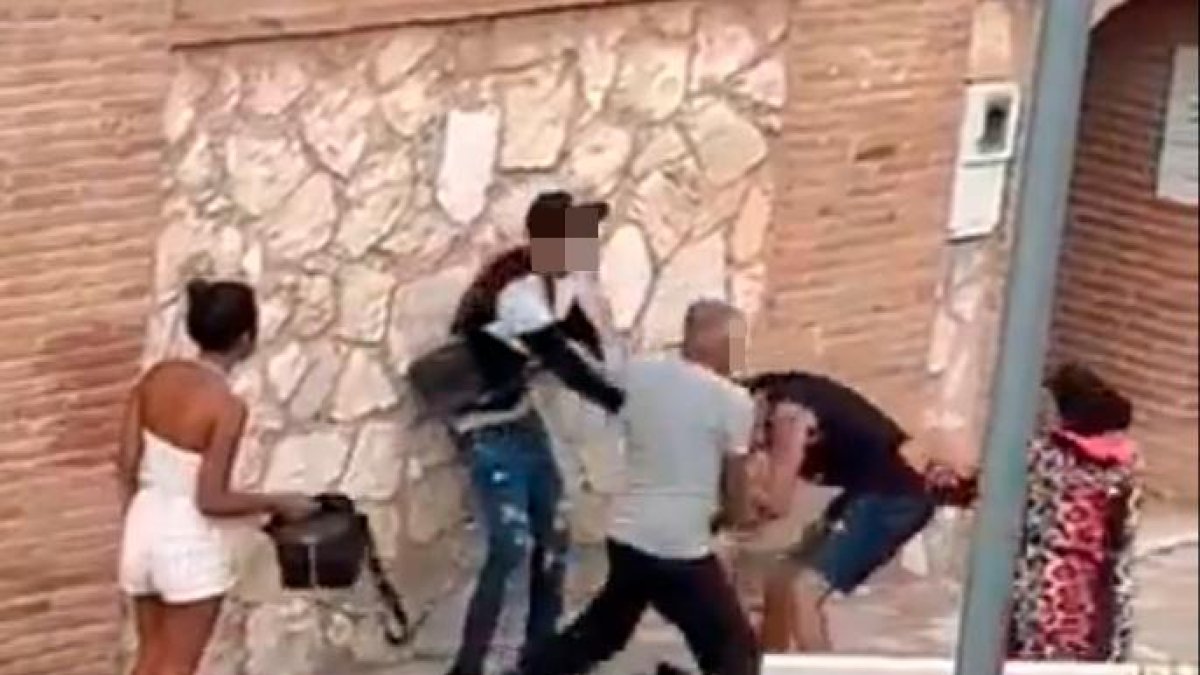 Imagen de un momento de la pelea.
