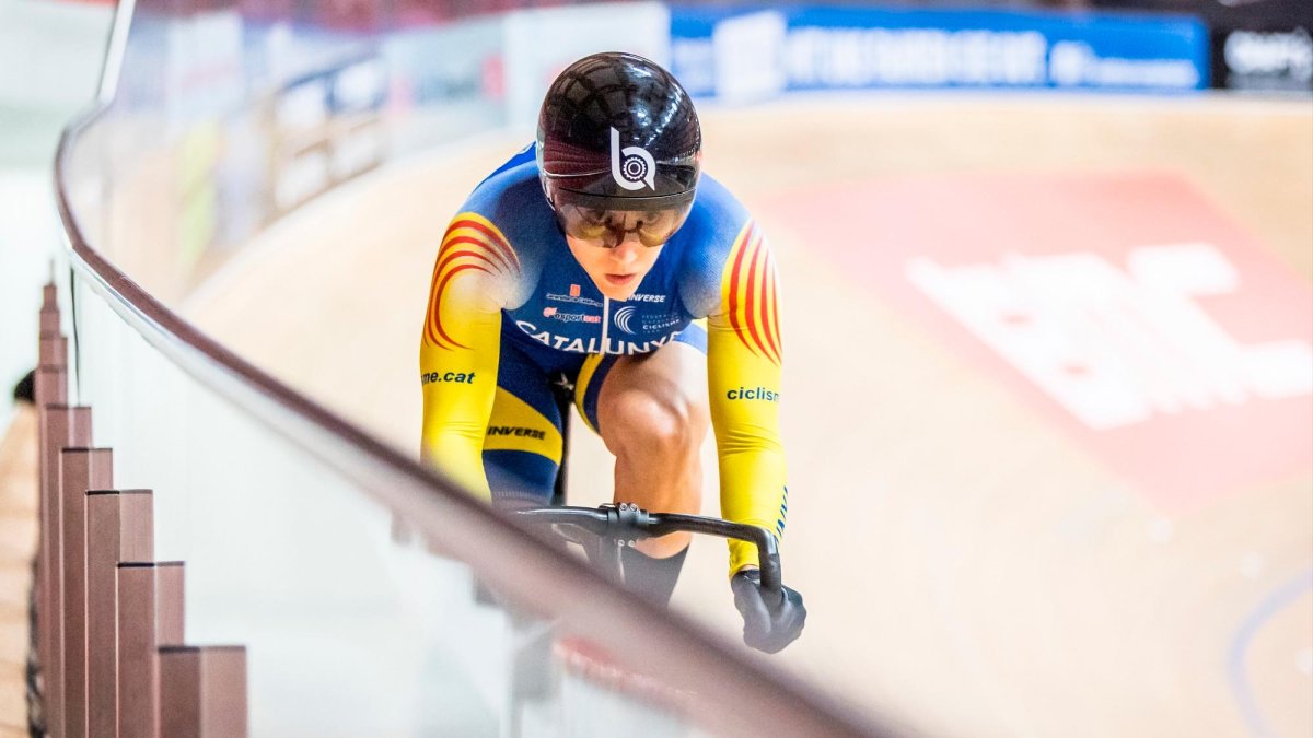 Helena Casas e Ivan Rovira, con la selección catalana de ciclismo
