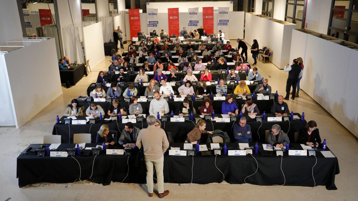 Los voluntarios de La Marató en Tarragona.