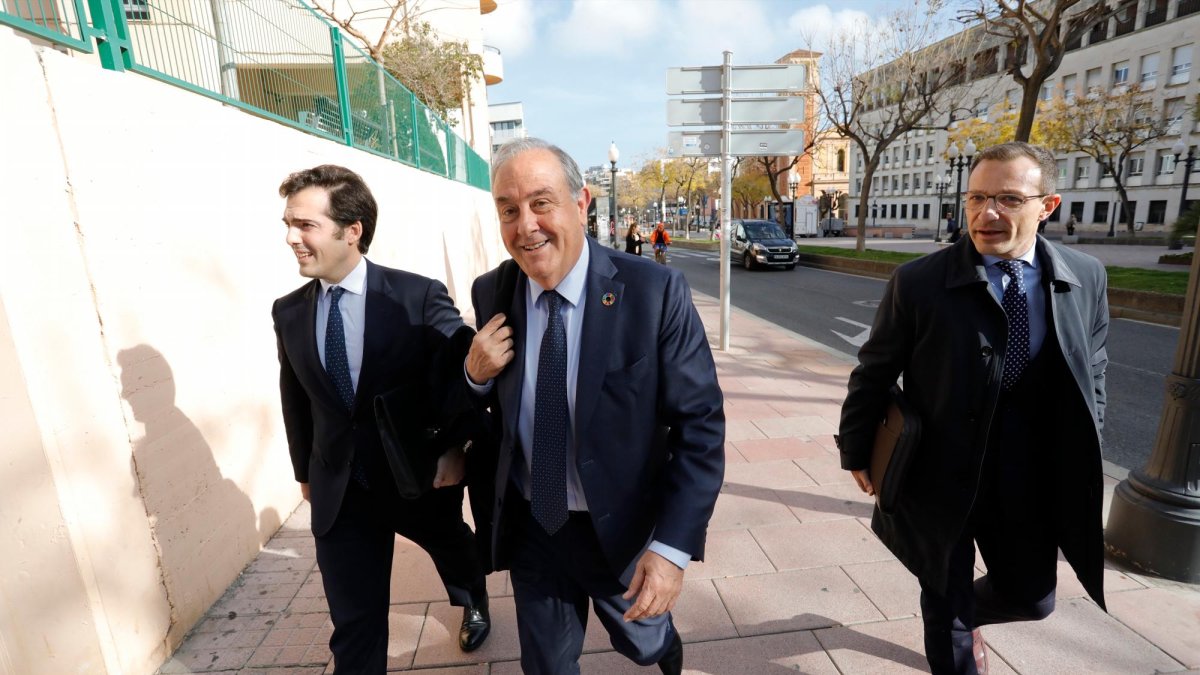 El máximo directivo de Iqoxe, José Luis Morlanes, en marzo de 2023 en Tarragona tras declarar ante la magistrada.