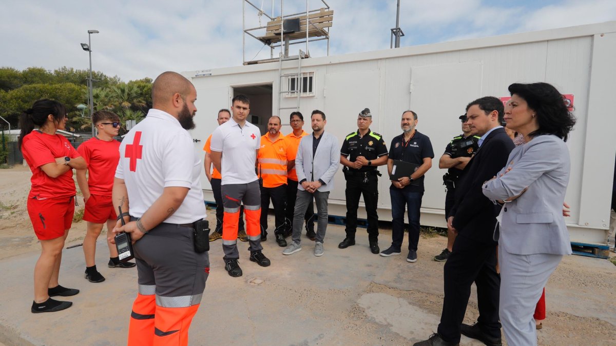 Presentación esta mañana del operativo de playas esta mañana en La Móra.