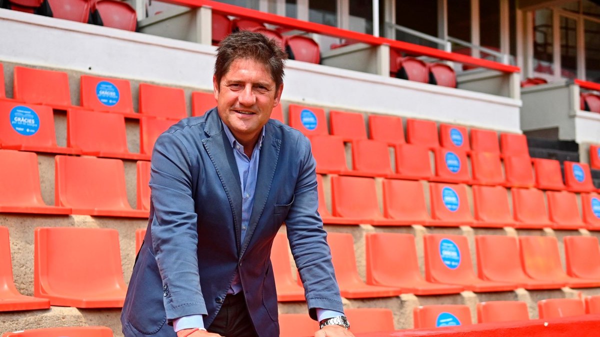 Lluís Fàbregas en el Nou Estadi Costa Daurada.