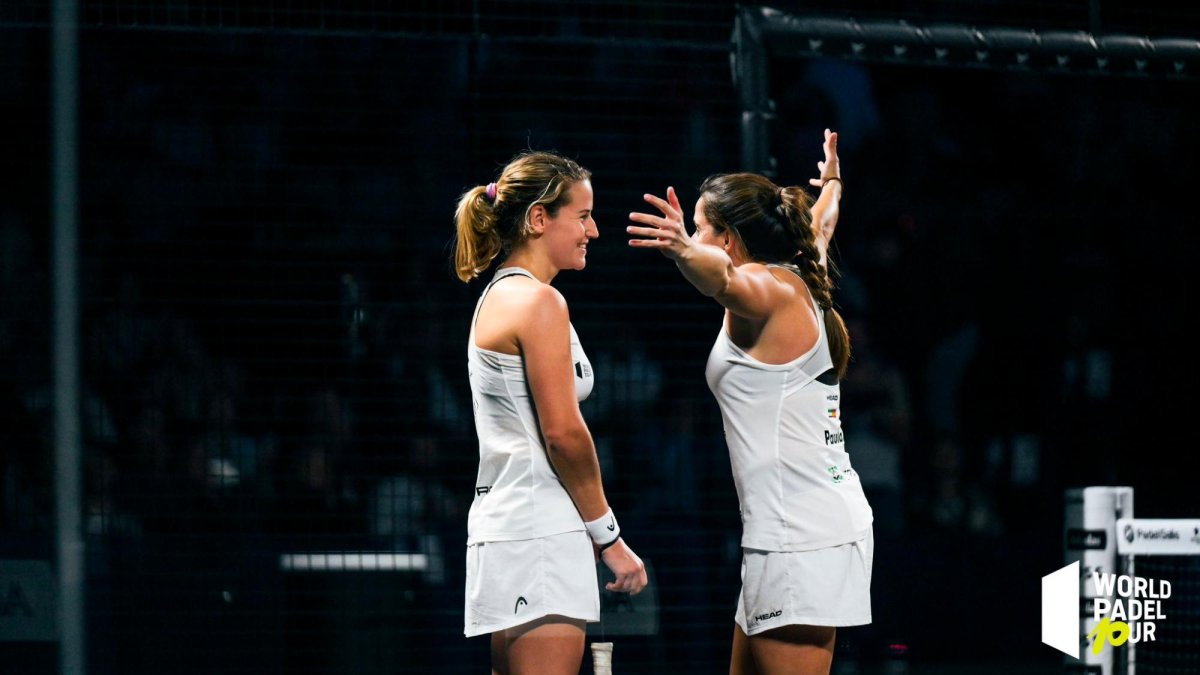 Ari Sánchez y Paula Josemaría, tras ganar su duelo.