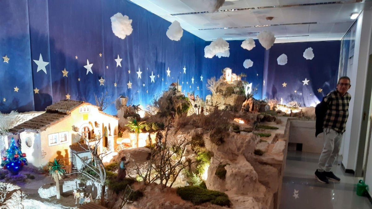 Una de les parts del pessebre, que es podrà visitar fins passat festes.