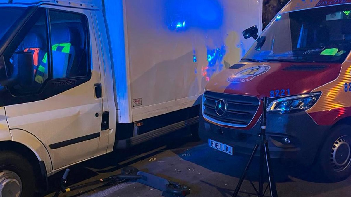Un accidente que tuvo lugar este lunes en Madrid. En este, no hubo fallecidos.