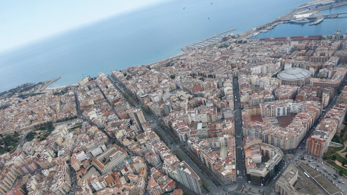 Vista aérea de la ciudad de Tarragona.
