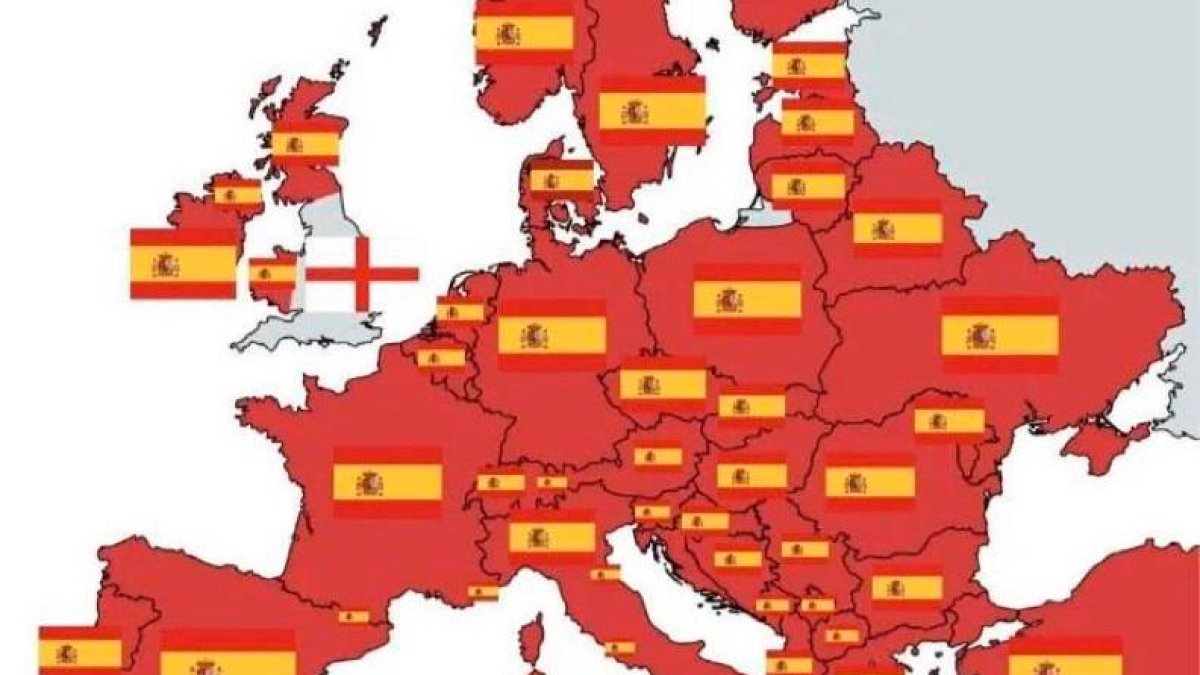 El mapa de apoyo en la final según @NoContextBrits