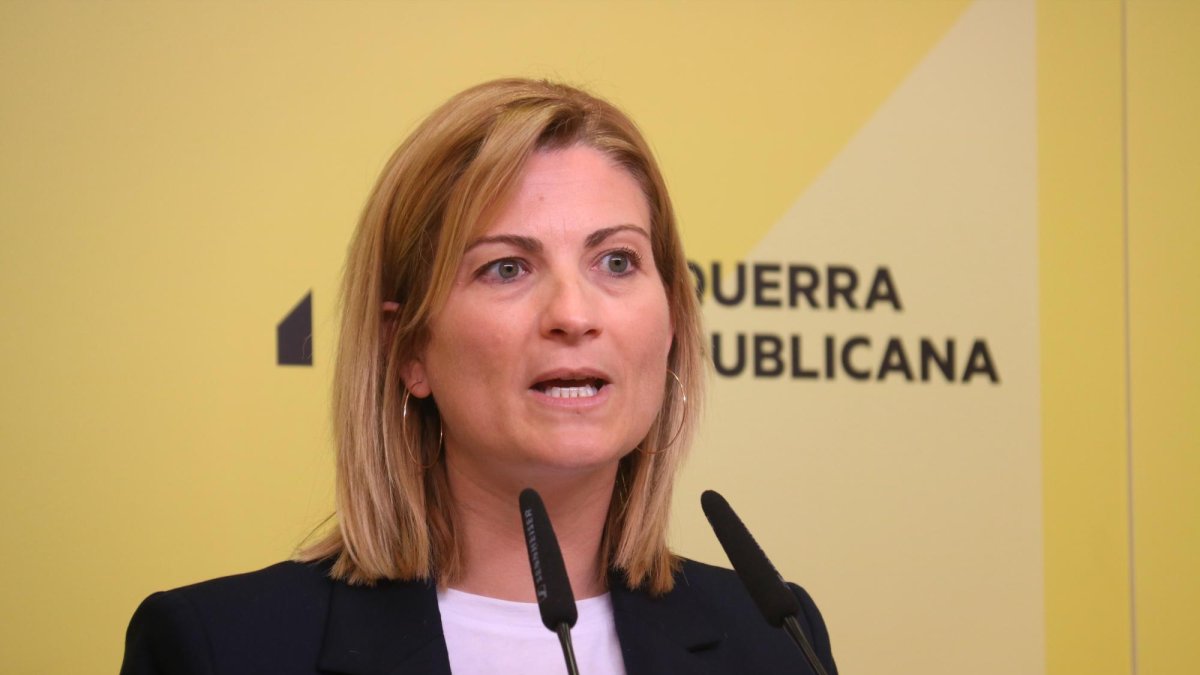 La portavoz de ERC, Raquel Sans.