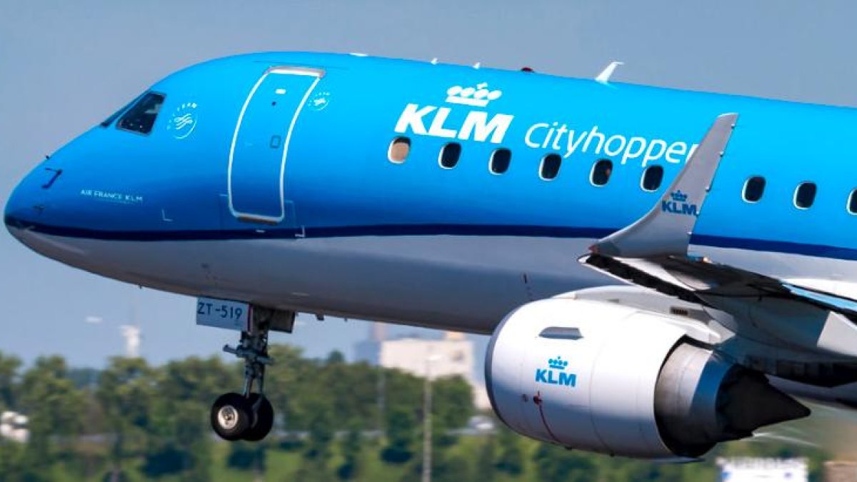 Un avión de la compañía KLM.