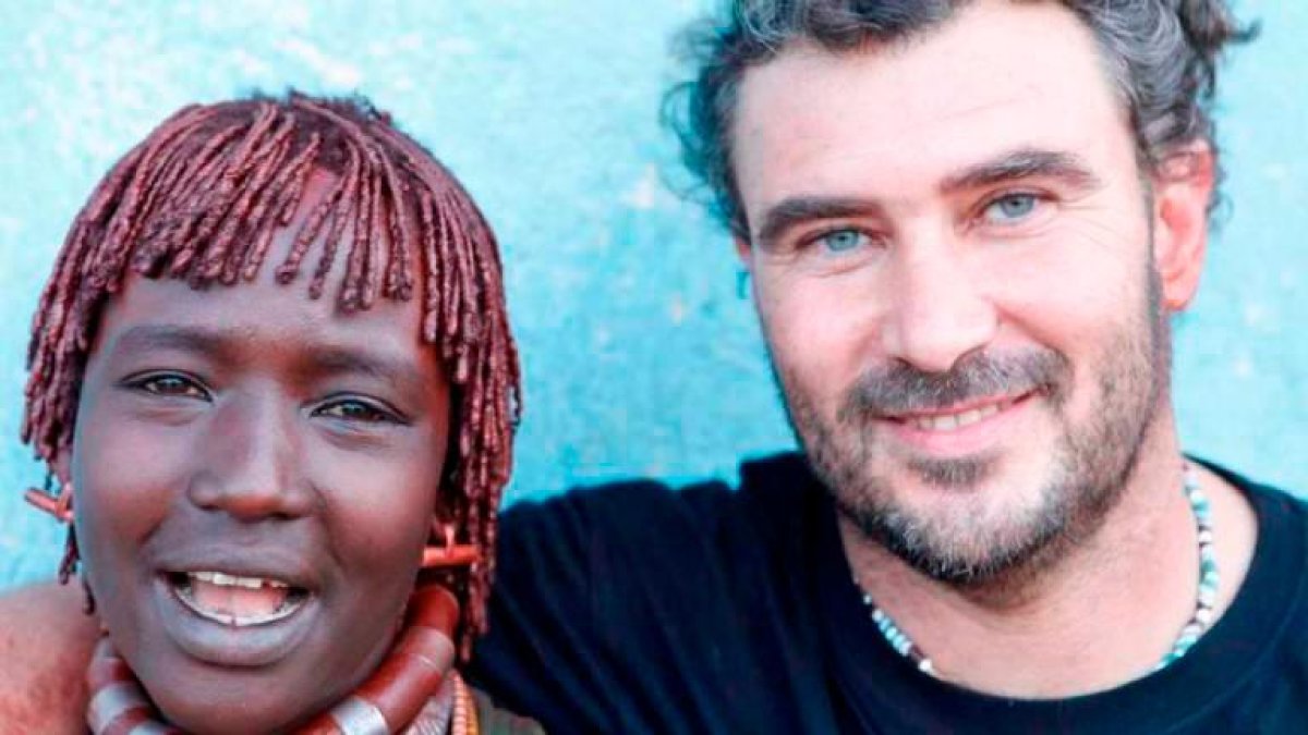 Imagen de Toni Espadas en uno de sus viajes a África.