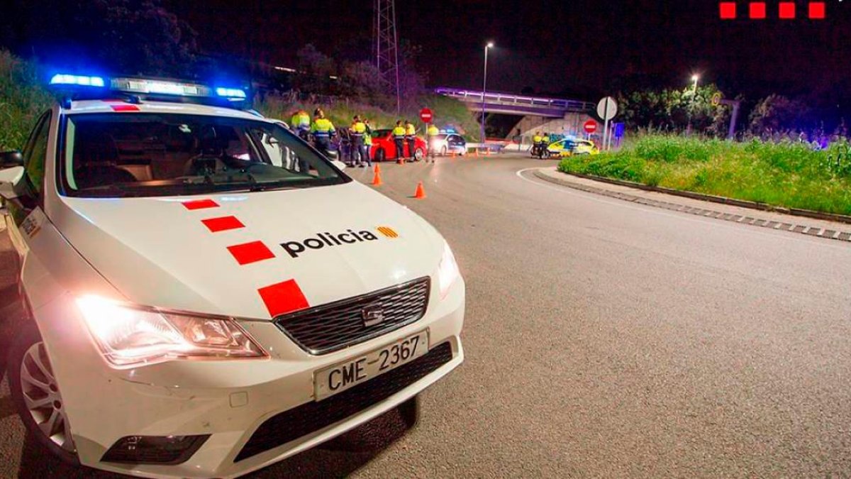 Imagen de archivo de un control de Mossos.