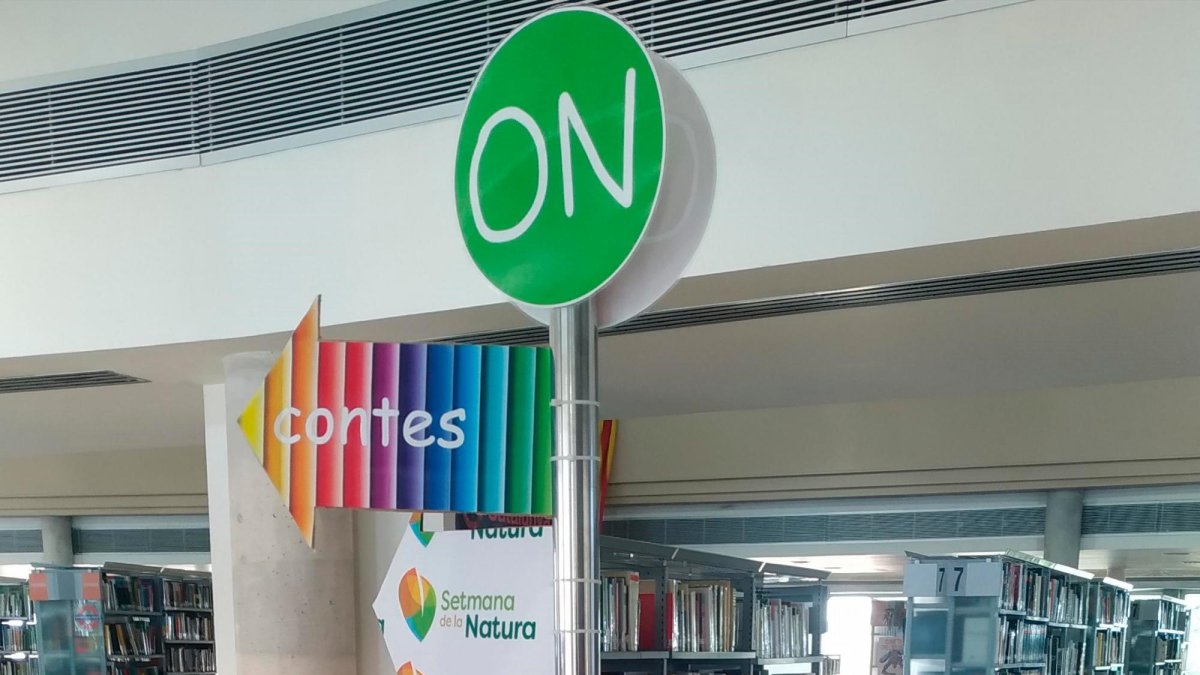 Señalización del programa en las bibliotecas.