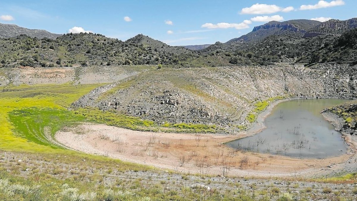 Estado del pantano de Siurana actualmente.