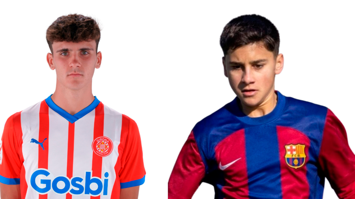 Selvi y Genís Clua, dos hermanos que apuntan alto en las canteras de Girona y FC Barcelona.