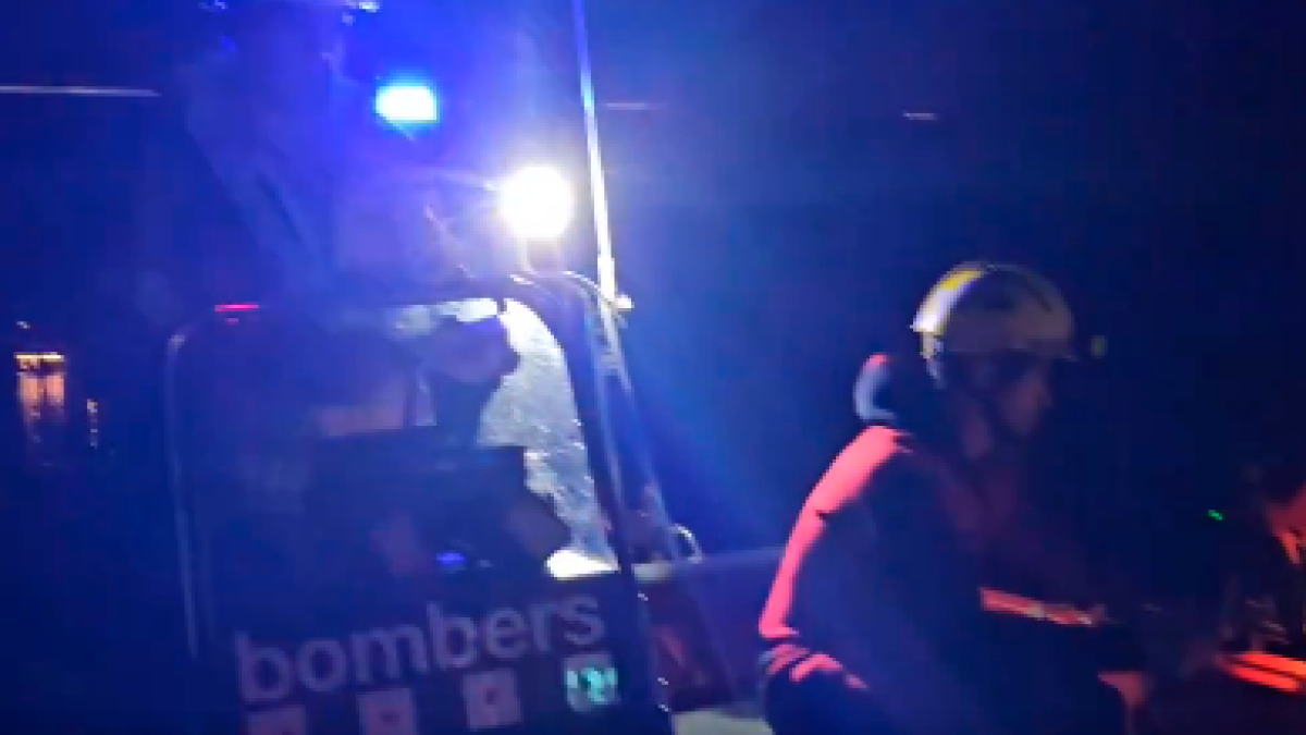 El dispositivo de búsqueda de los bomberos.