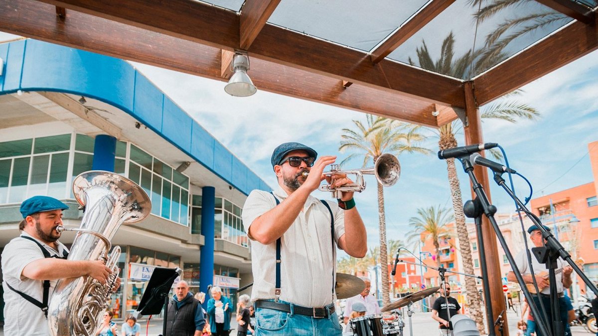 La Stromboli Jazz Band en una habitual del festival.