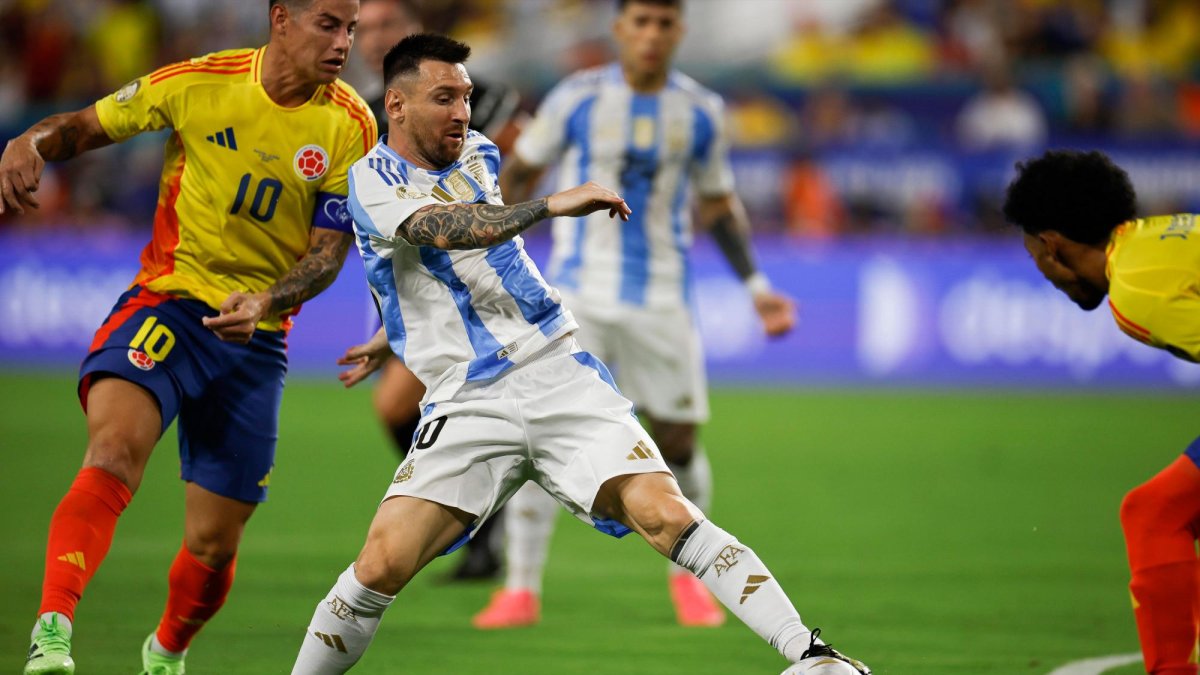 Leo Messi durante la final de la Copa América.