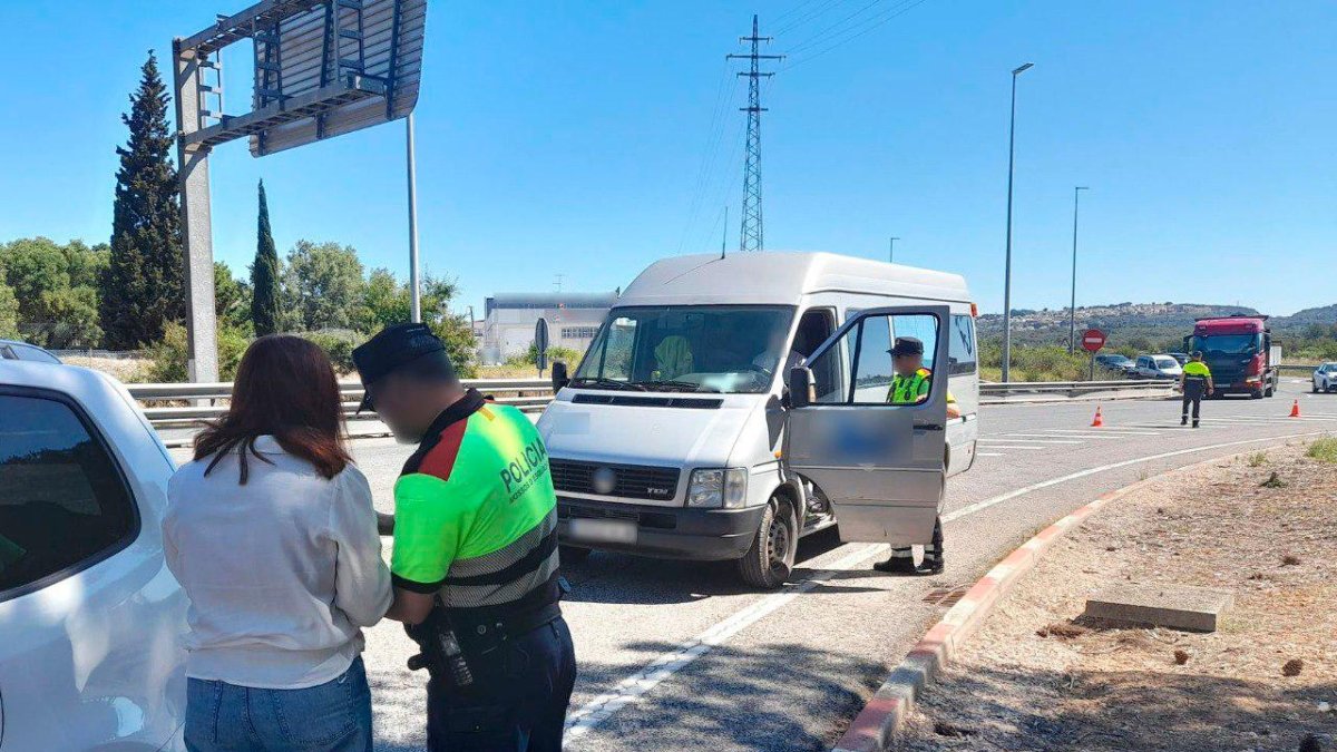Imagen de recurso de un control de Mossos de Trànsit.