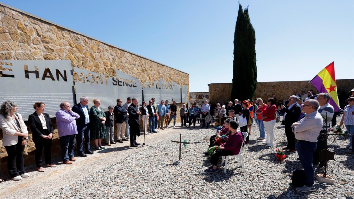 Acto del pasado 14 de abril donde el Arquebisbat pidió perdón a las víctimas del franquismo.