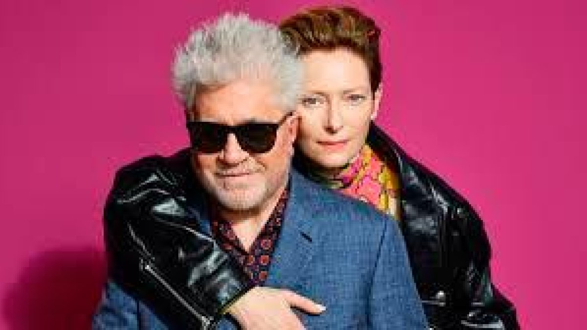 Pedro Almodóvar y Tilda Swinton.