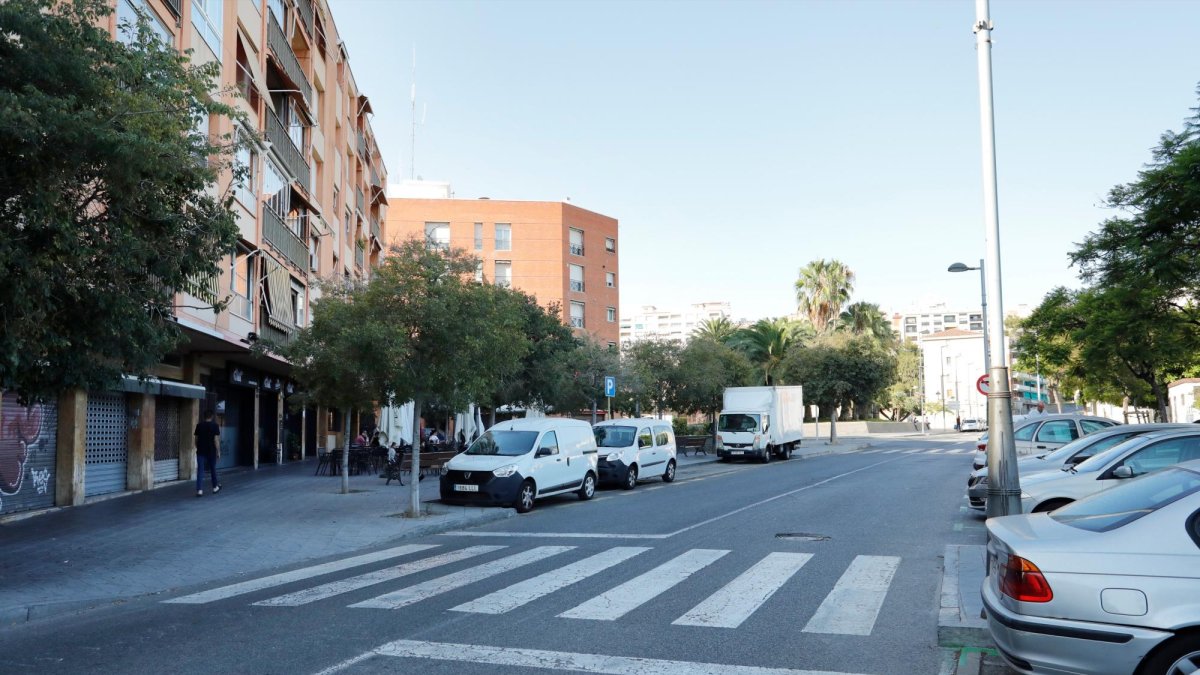 La agresión se produjo en la calle Comerç.