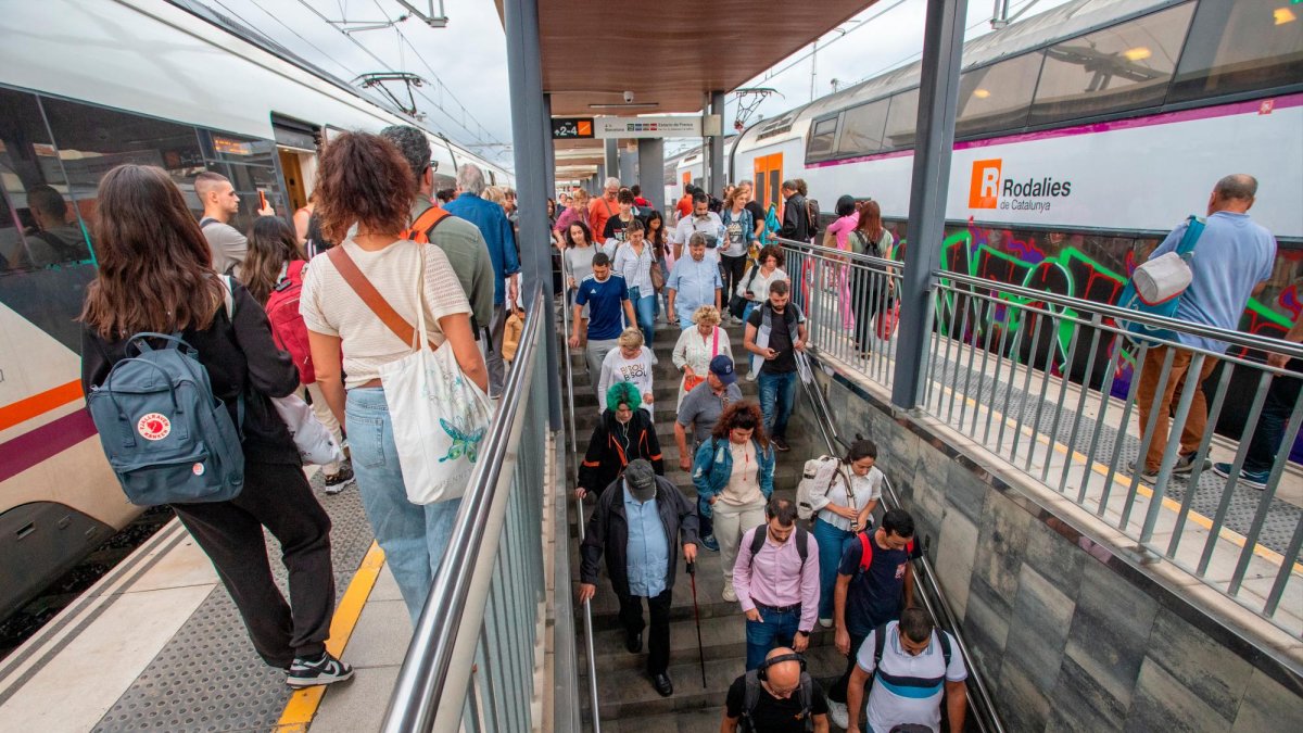 Estación de Sant Vicenç de Calders.
