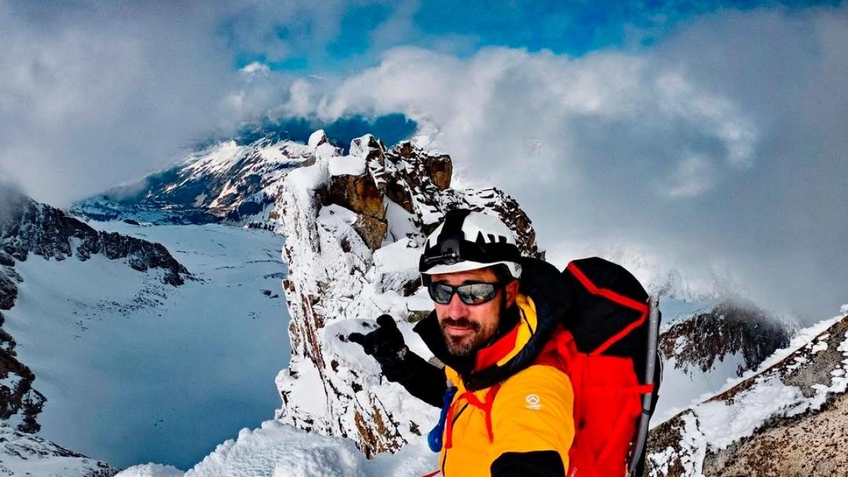 Gerard Olivé, durante una de sus ascensiones.
