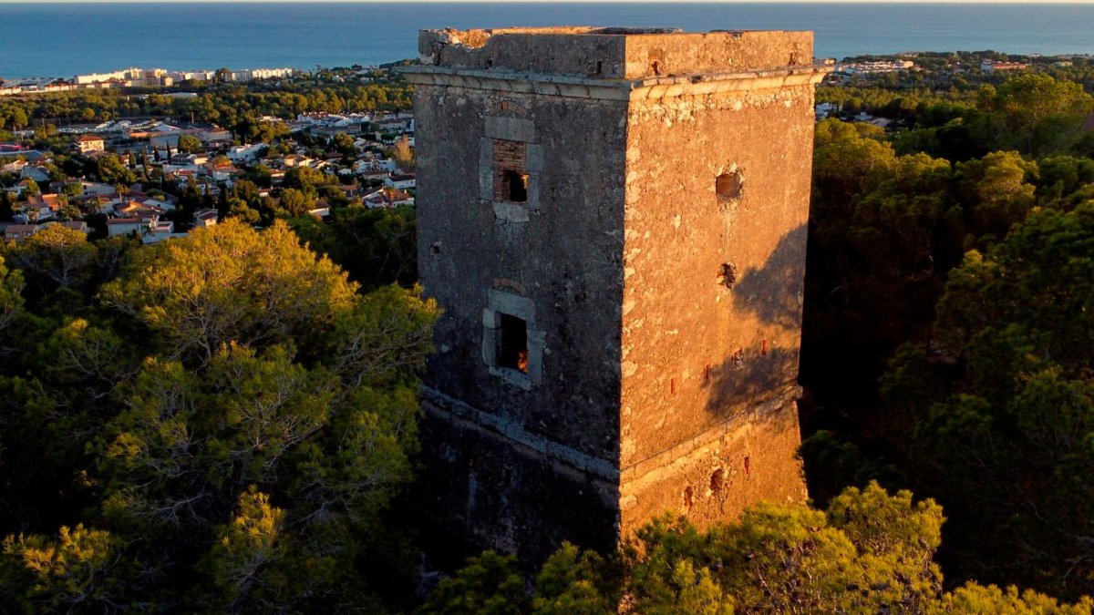 La torre del telégrafo de Coma-ruga.