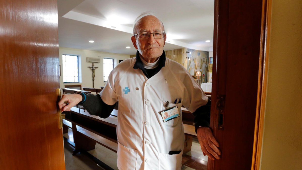 Mosén Xavier Fort, durante una entrevista al ‘Diari’, en el año 2020.