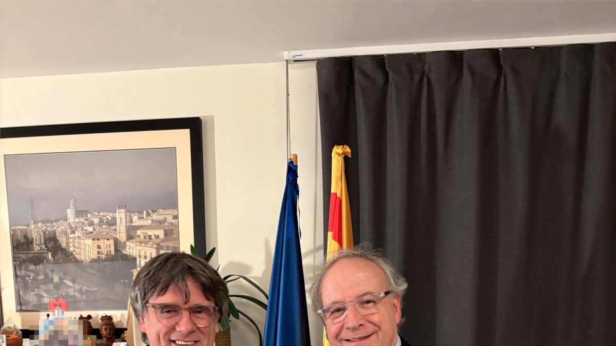 Carles Puigdemont i Jordi Domingo.