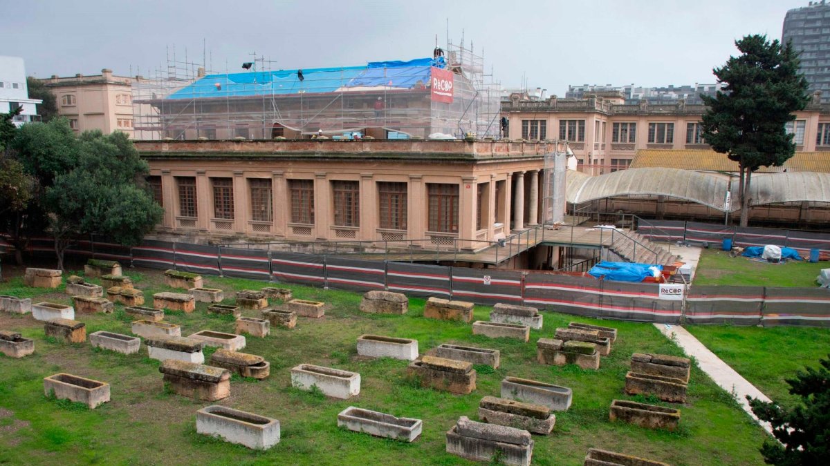Imagen del inicio de los trabajos en la Necròpolis de Tarragona.