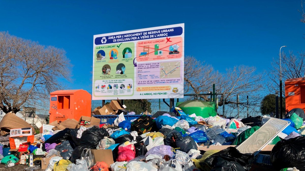 El área de emergencia de L’Arboç a final de año.