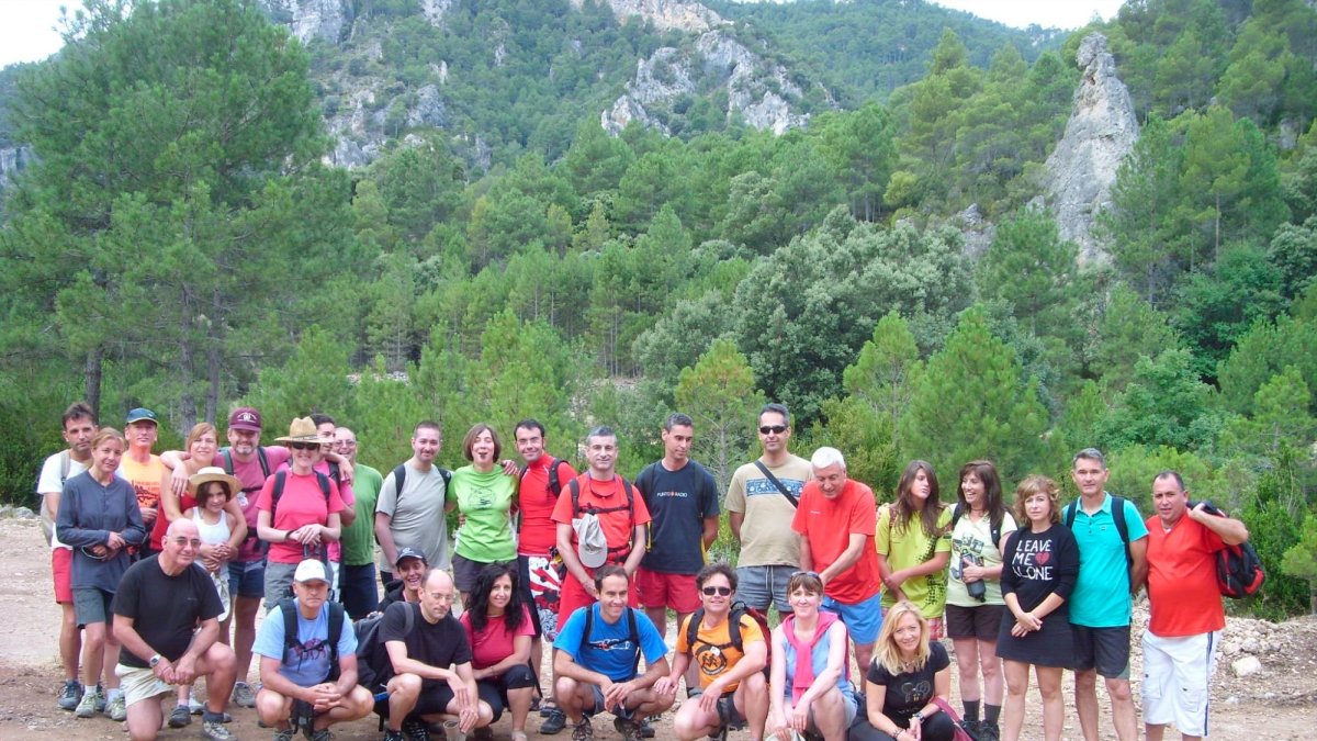 Membres del GATA durant una excursió a Ulldemó (Beseit).