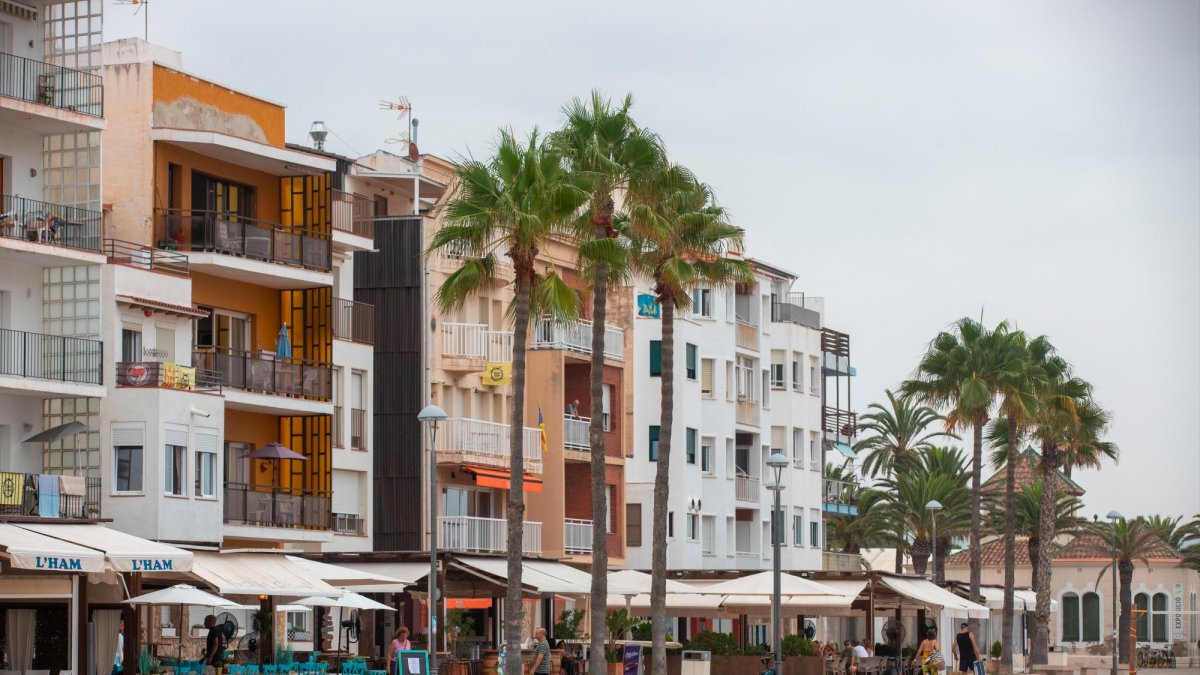 Bloques de pisos en Torredembarra.