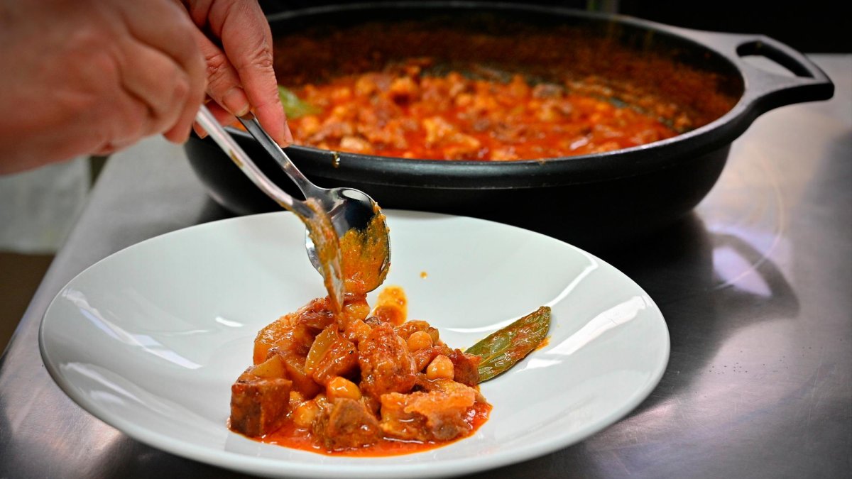 Una de las recetas con carne de cerdo.