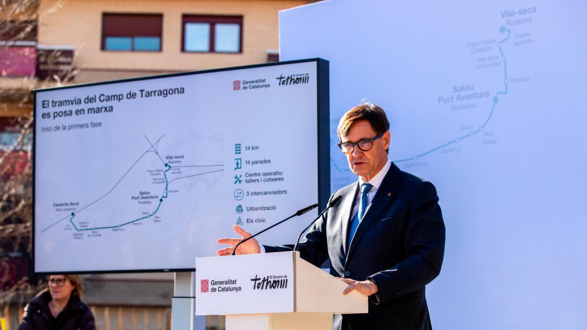 Salvador Illa va encapçalar la presentació de la primera fase del TramCamp.