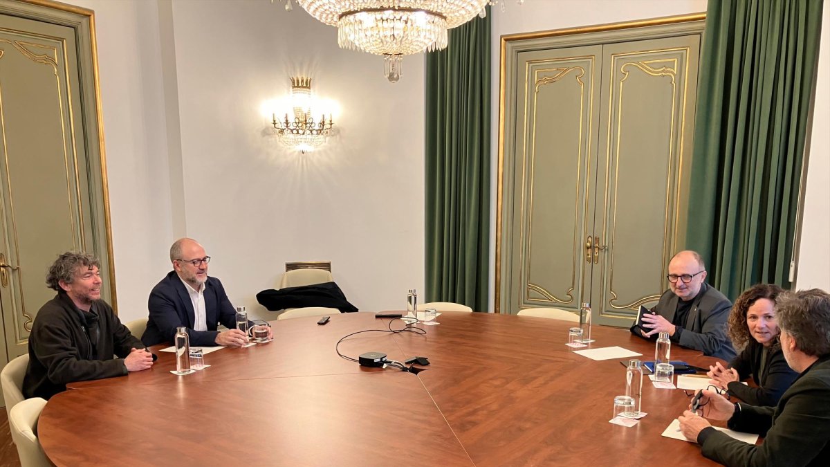 Imagen de la reunión de este miércoles.