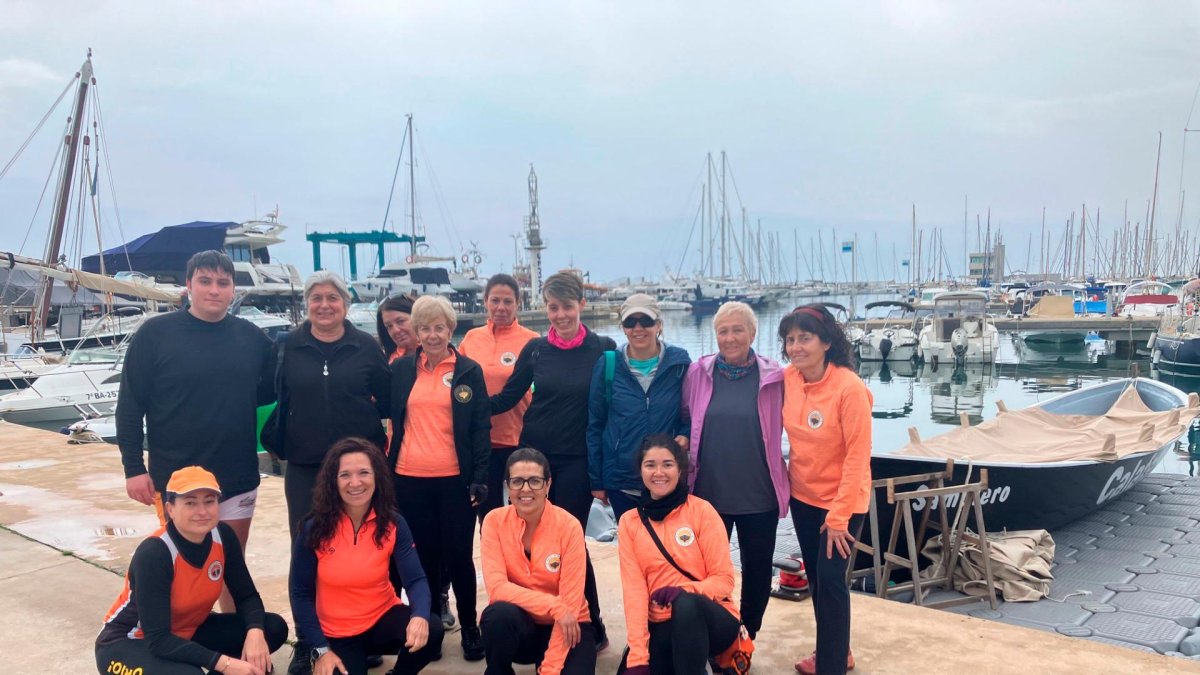 El grupo de remeras de Calafell.