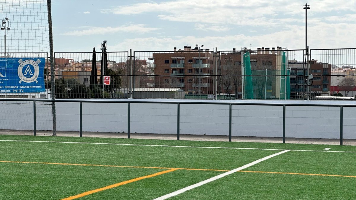 El campo de fútbol de Torredembarra.