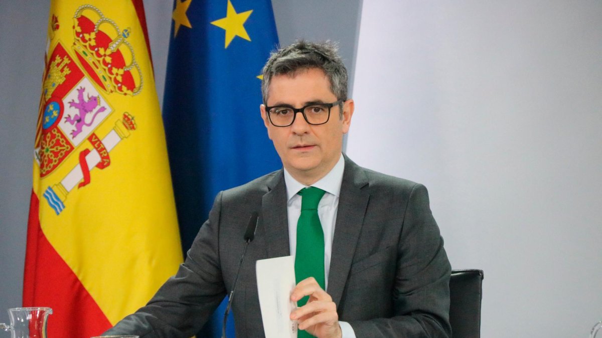 El ministro de Justicia, Félix Bolaños.