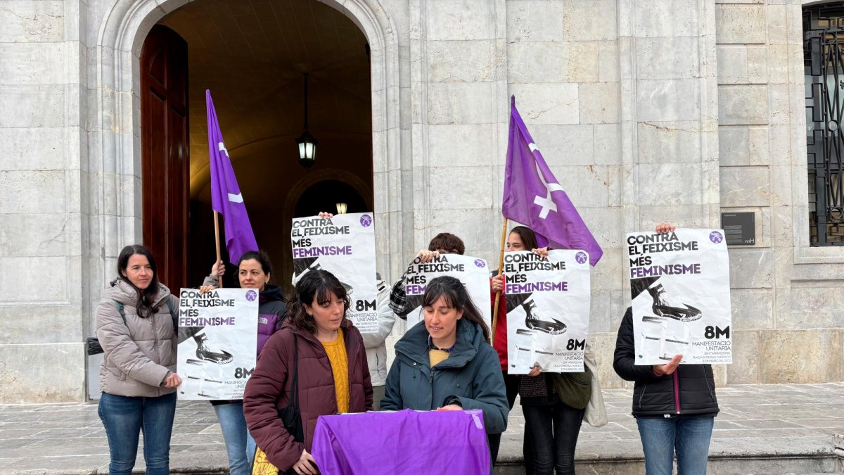 Presentación ayer de la manifestación.