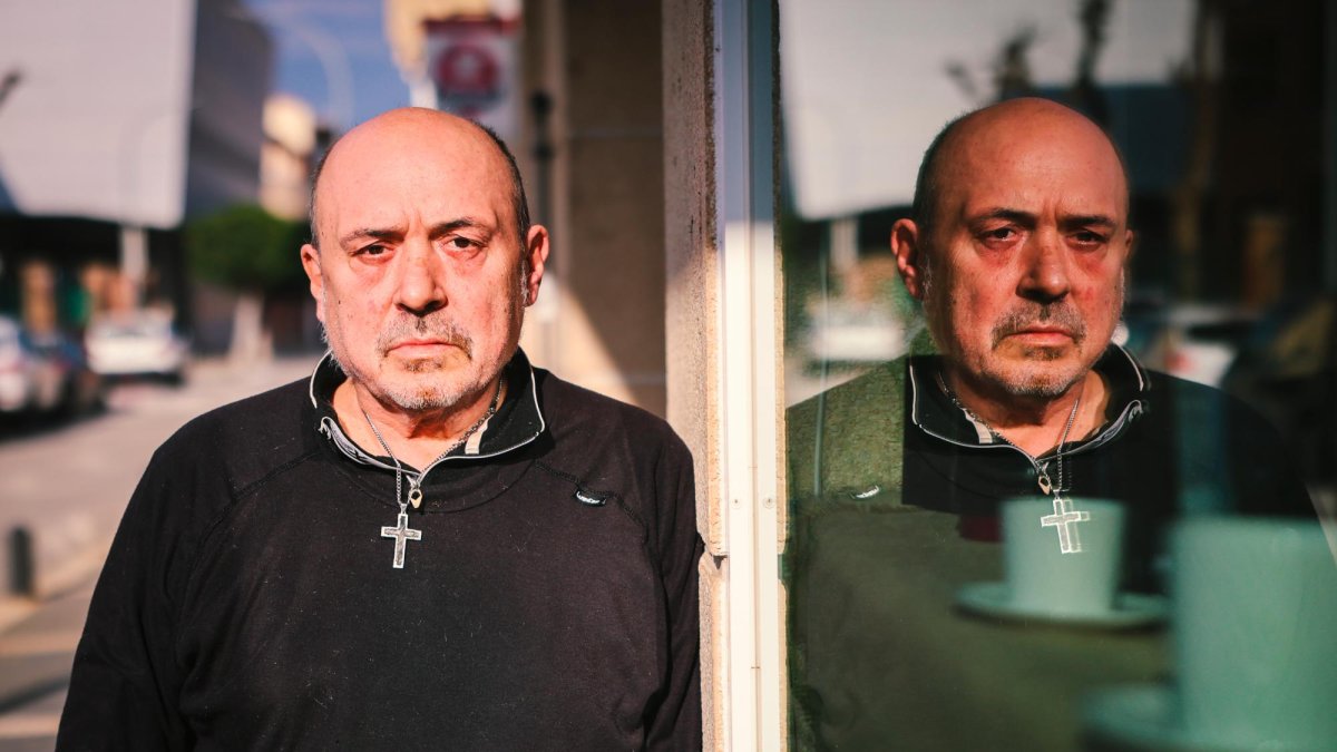 Jaume Ferraté en Riudoms, su pueblo natal y en el que reside.