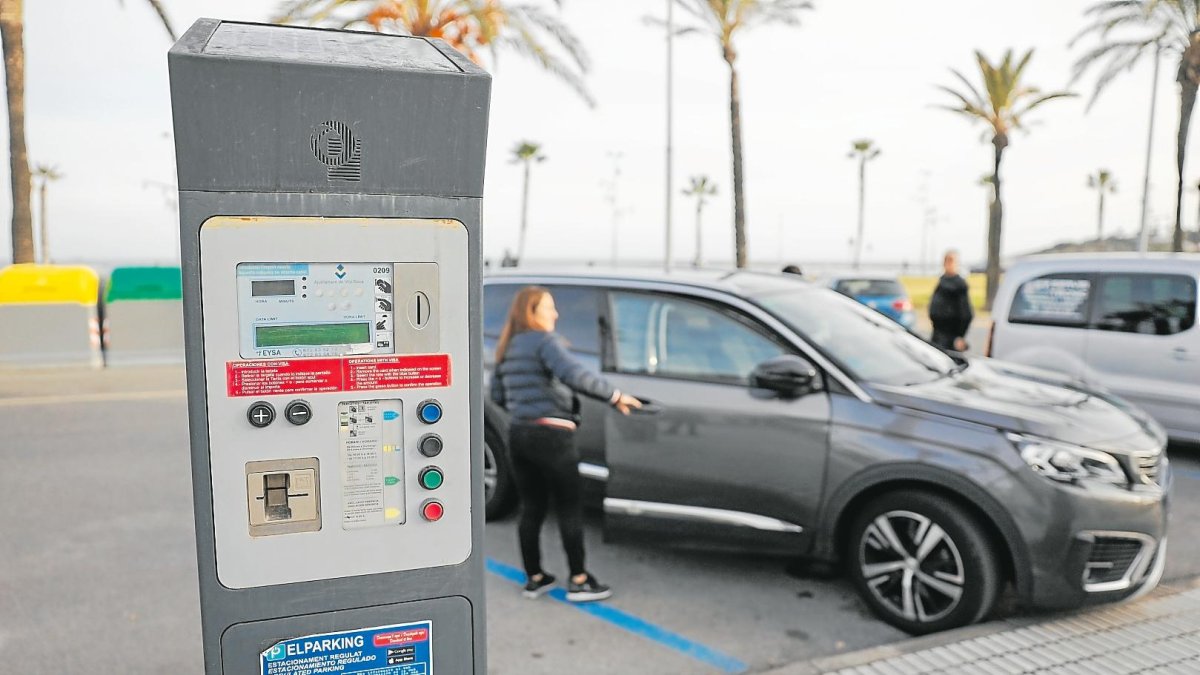 Parquímetro en La Pineda. 