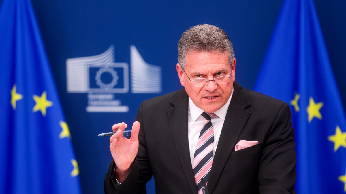 El comisario europeo de Comercio, Maros Sefcovic.