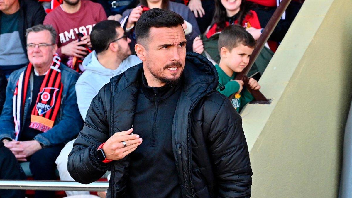 El técnico del Reus, Marc Carrasco