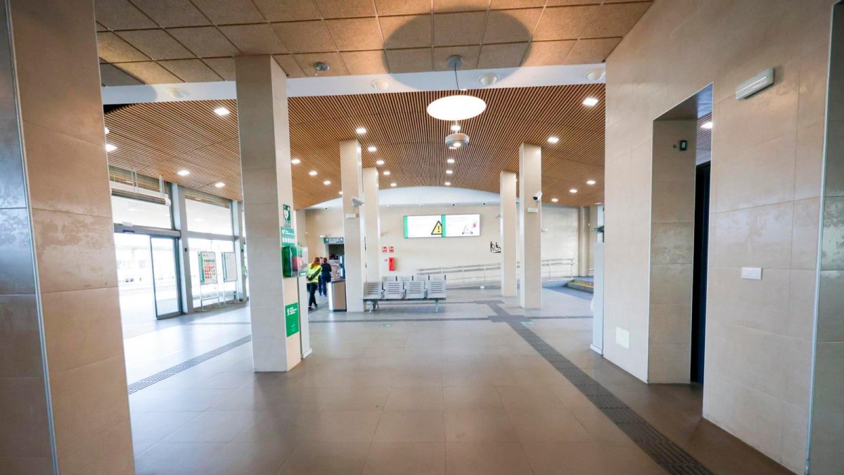 La estación de Tarragona este martes por la mañana.