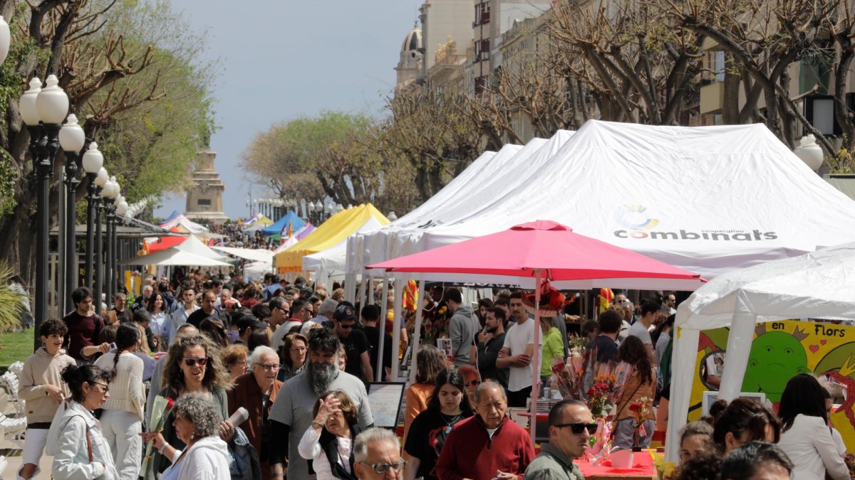 La Rambla Nova és l’epicentre de la Diada a Tarragona.