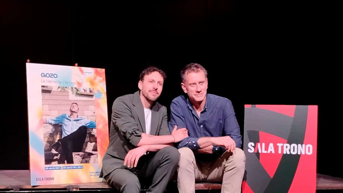 Jesús Blanco y Joan Negrié durante la presentación de la obra.