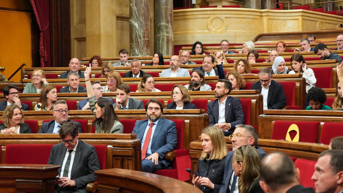 Una votación en el Parlament, este miércoles.