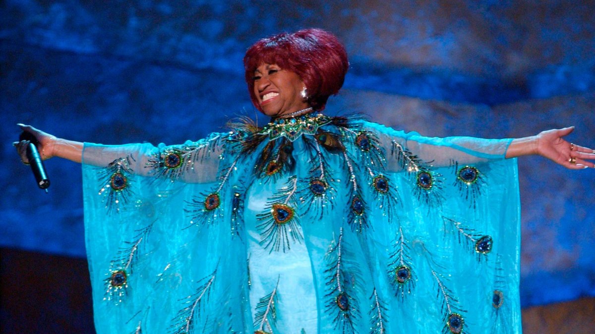 La popular cantante cubana Celia Cruz.